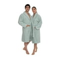 thumbnail image 1 of Ozan Premium Home  Azure Bathrobes Collection 100% Turkish Cotton Unisex Terry Cloth Bathrobe Blue LXL, 1 of 5