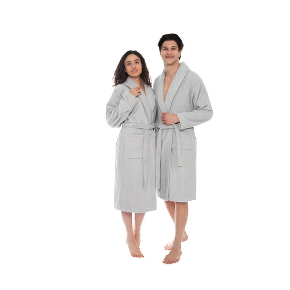 Ozan Premium Home Chevron Luxury Collection 100% Turkish Cotton Unisex Bathrobe