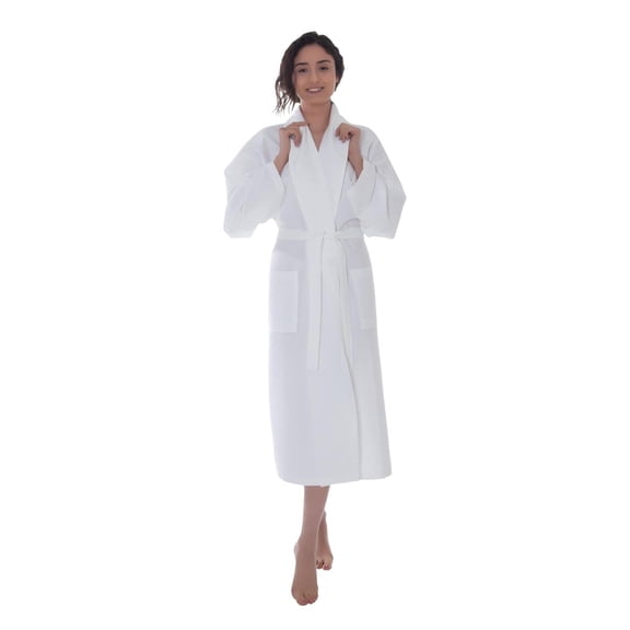 Ozan Premium Home Waffle Collection 100% Turkish Cotton Unisex Bathrobes LXL