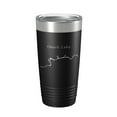 thumbnail image 1 of Ozark Lake Map Tumbler Travel Mug Insulated Laser Engraved Coffee Cup Arkansas 20 oz Black, 1 of 5