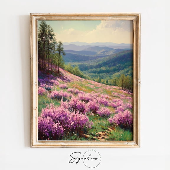 Ozark Mountain Ridge, Rustic Windswept Landscape, Earthy Wall Art, Farmhouse Decor, Nature Poster 3961 Home Decor, 8x12 UNFRAMED