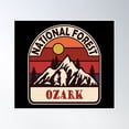 thumbnail image 1 of Ozark National Forest Poster Wall Art, Modern Wall Decor, 8x12 UNFRAMED, 1 of 3