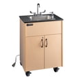 thumbnail image 1 of Ozark River Manufacturing Premier 1D, Portable Sink Hand Wash Station, 110V, Deep Stainless Sink Basin-Laminate Countertop-Maple Laminate Cabinet, 1 of 9