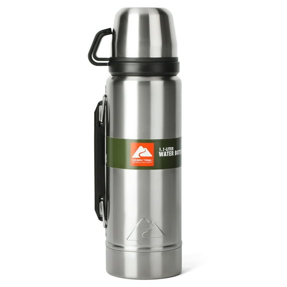 Ozark Trail 1.1-Liter Thermal Water Bottle – Insulated Stainless Steel for Long-Lasting Temperature Control