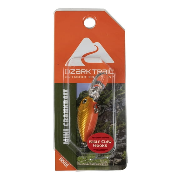 Ozark Trail 1/11 Ounce Mini Crankbait Fishing Lure - Gold/Black