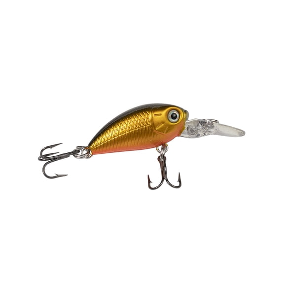 Ozark Trail Freshwater Mini Crankbait Fishing Lure, Gold/Black, 1/11 oz