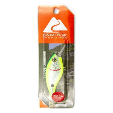 Ozark Trail 1/3 Ounce Lime Blue Hard Plastic Crankbait Fishing Lure