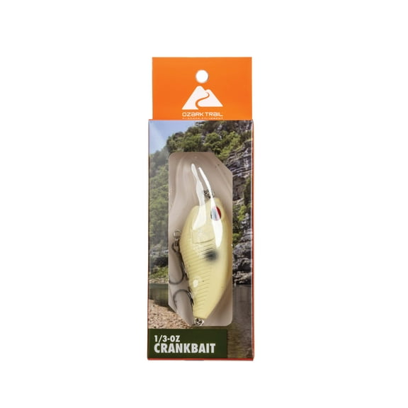 Ozark Trail 1/3oz Crankbait Lure- Bone