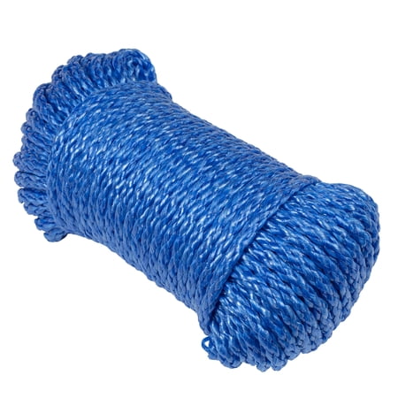 Ozark Trail Polypropylene 1/4 in x 100 ft Hollow-Braided Floating Utility Line, 100 lb Capacity