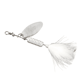 Ozark Trail 1/4 oz White Inline Spinner Fishing Lure for Bass and Trout