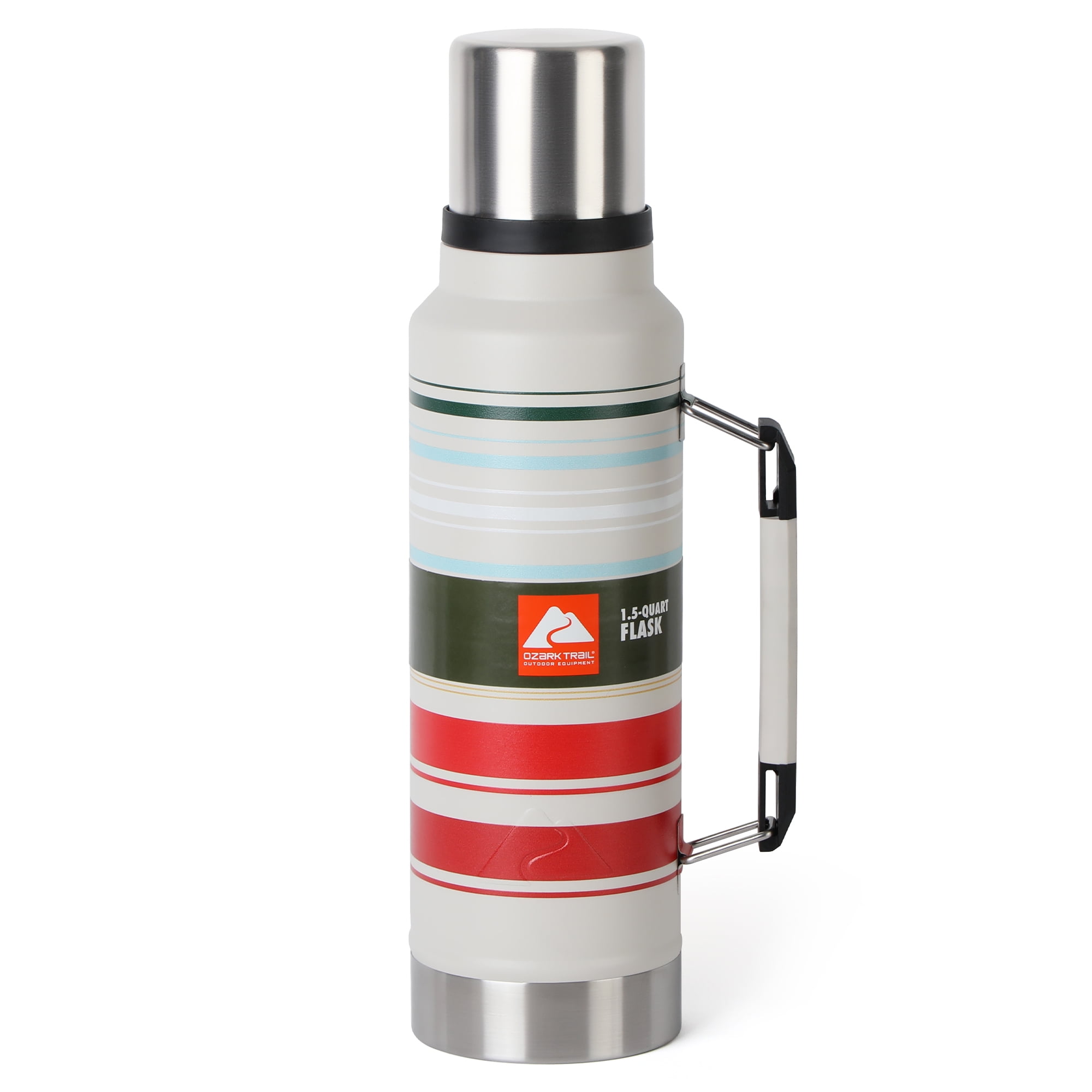 Ozark Trail qt Water Bottle Striped Pattern Stainless Steel