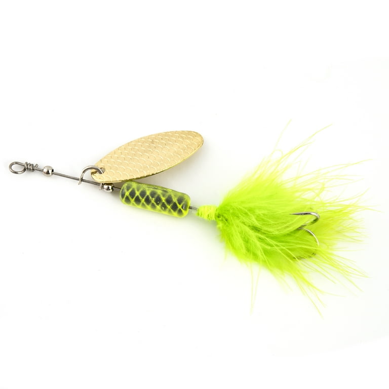 (6 pack) Ozark Trail 1/16 oz Chartreuse Inline Spinner (6 pack) Ozark Trail 1/16 oz Chartreuse Inline Spinner