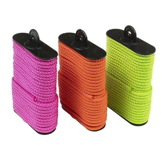 Ozark Trail Multifilament Polypropylene Diamond Braided Utility Line, 1/8 in x 45 ft, Floating Marine and General Purpose Rope