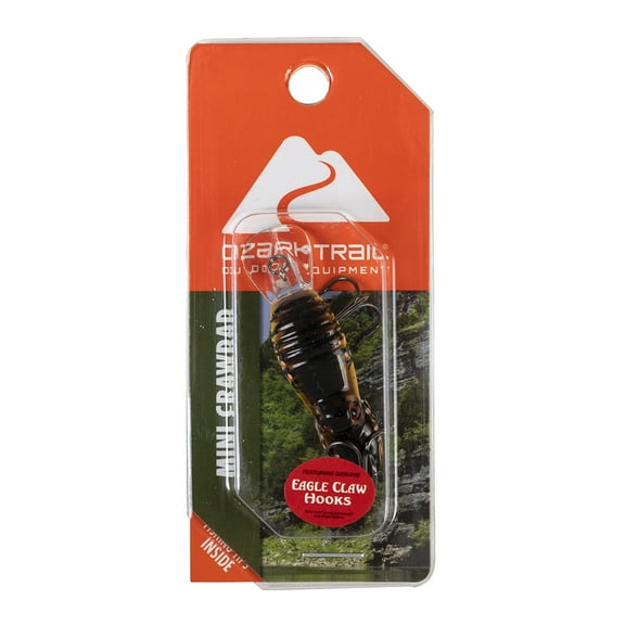 Ozark Trail Mini Crawdad Fishing Lure Brown Craw 1/9 Ounce
