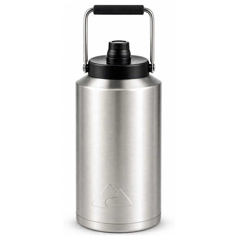 Ozark Trail 1 Gallon Insulated Stainless-Steel Water Jug, Silver