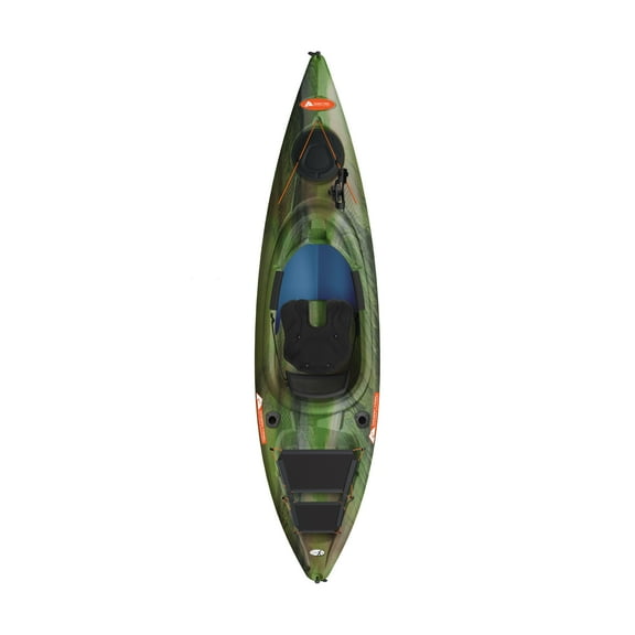 Ozark Trail - 10 Foot Sit Inside Angler Kayak - Olive Camo/Light Khaki