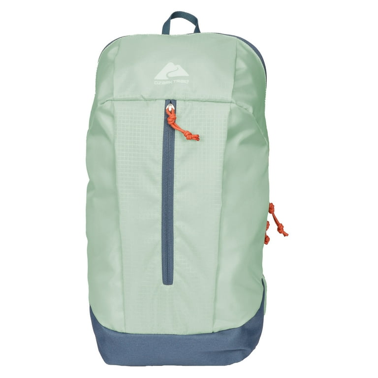 ライトグリーン シンプルバックパック Ozark Trail 10L Day Pack, Light Green, Embossed Fabric for
