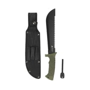 Ozark Trail 10" Sawtooth Machete with Sheath and Fire Starter