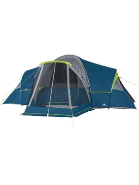 Ozark Trail 10-Person Family Camping Tent, with 3 Rooms and Screen Porch