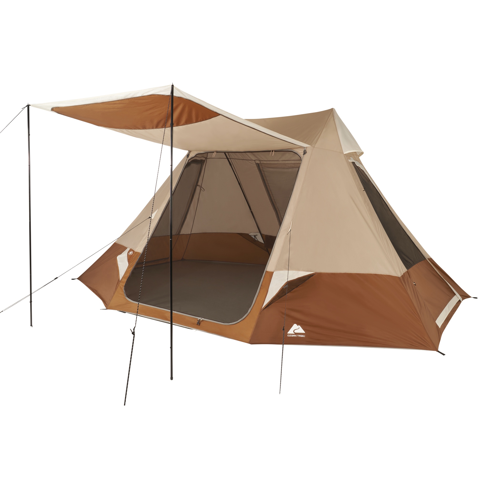 Carpa Ozark Trail Glamping Ridge para 10 personas con toldo