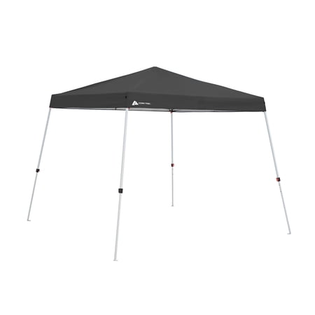 Ozark Trail 10' x 10' Instant Slant Leg Pop-up Canopy Outdoor Shading Shelter, Black