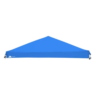 Ozark Trail 10' x 10' Instant Slant Leg Pop-up Canopy Replacement Top Outdoor Shading Cover for Camping, Blue