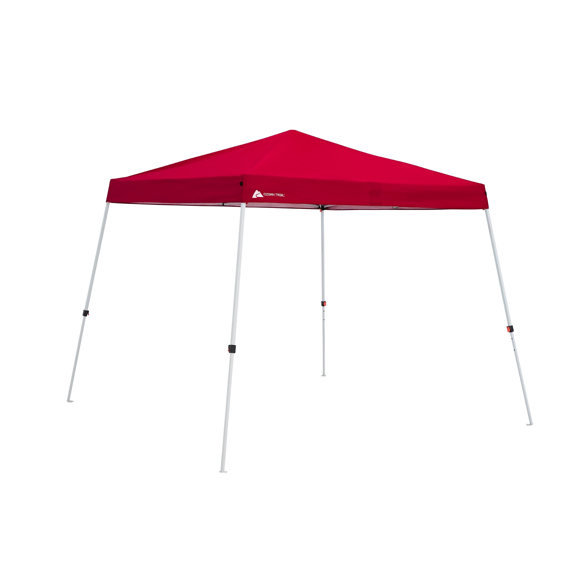 Ozark Trail 10' x 10' Instant Slant Leg Pop-up Outdoor Canopy, Red