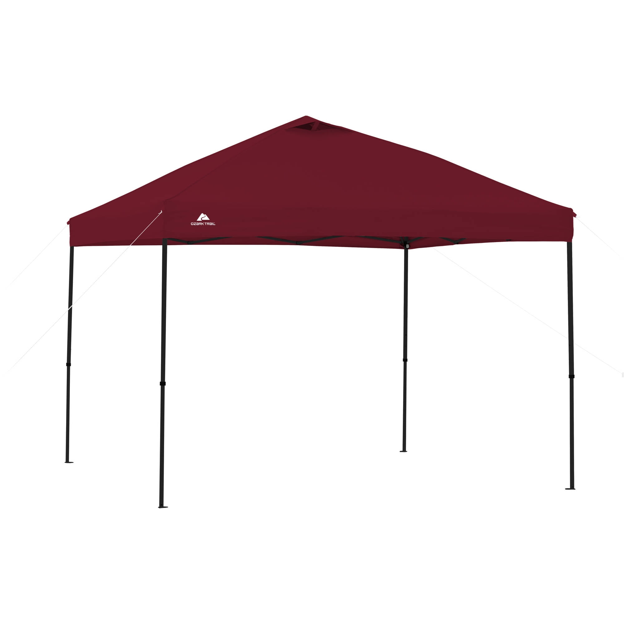 Ozark Trail Simple Push Straight Leg Instant Canopy White 10 ft x