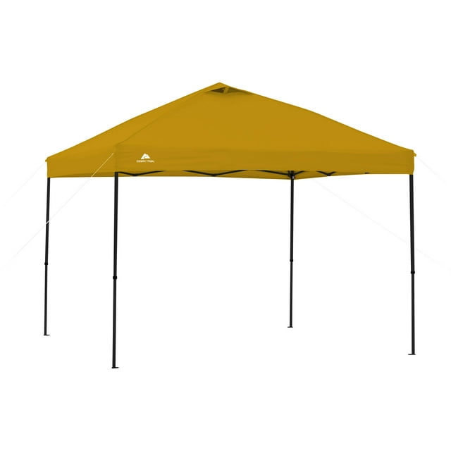 Ozark Trail 10' x 10' Yellow Instant Outdoor Canopy with UV Protection Material