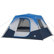 Ozark Trail 10’ x 9' 6-Person Instant Cabin Tent with LED Lighted Hub, 25 lbs