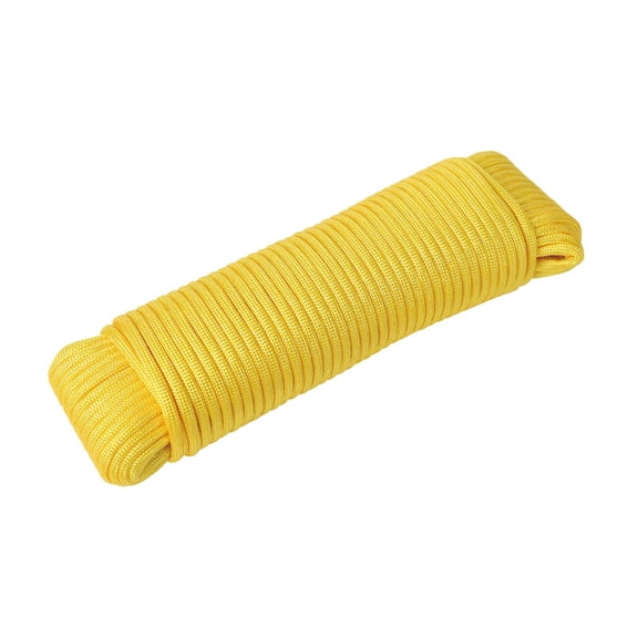 Ozark Trail 100ft Yellow Paracord, 550lbs Strength, 100% Polyester, Model 2156