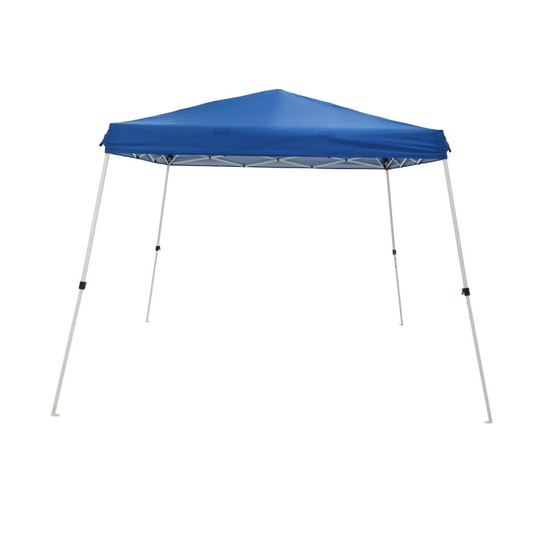 Ozark Trail 10x10 Slant Leg Blue Canopy Tent with Steel Frame for