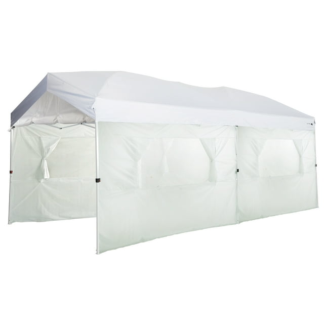 Ozark Trail 10x20 Straight Leg Instant Canopy - Includes Carry Bag, 6 Sidewalls, Stakes, and Tie Out Lines