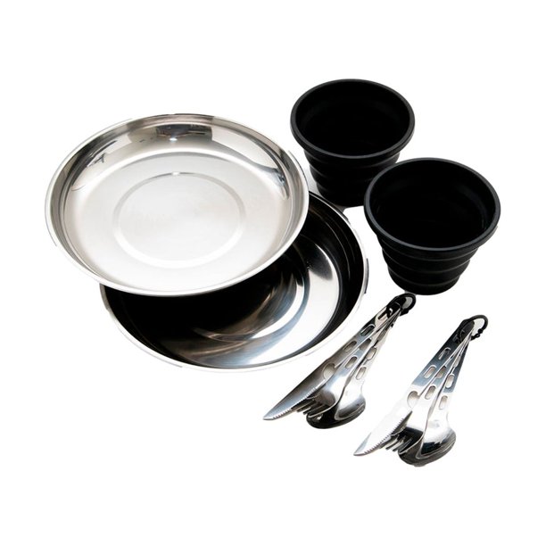 Ozark Trail (11 Piece) 2 Person Stainless Steel Table Setting