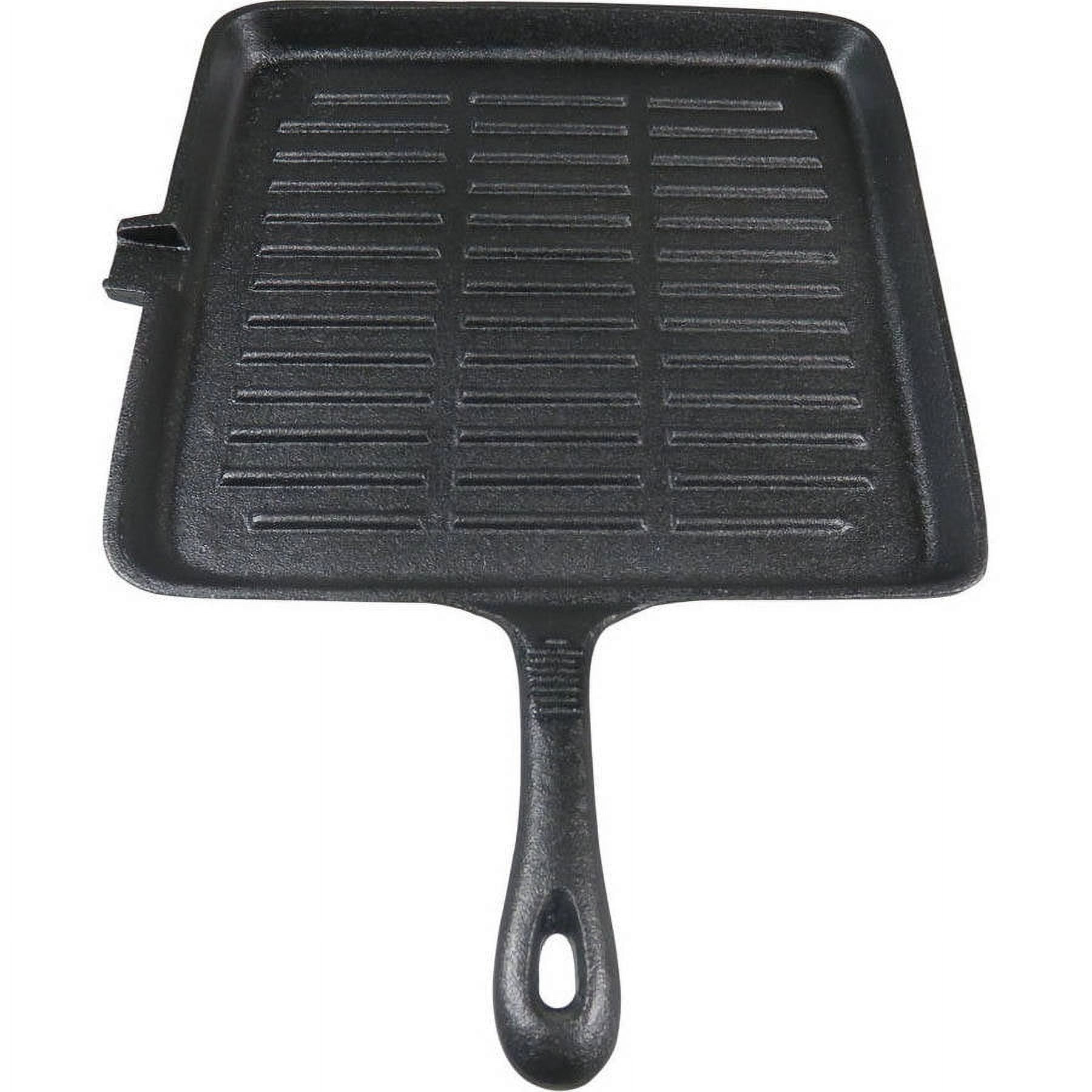 Starcraft 9 in. Cast Iron Rectangular Grill and Griddle Pan
