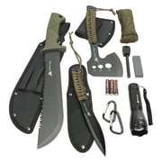 Ozark Trail 12 Pack Camping Tool Set with Flashlight, Machete, Knife