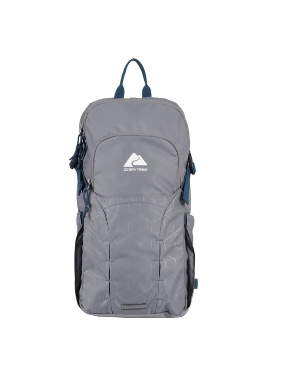 14L Hydration Pack, with Water Reservoir, Gray Polyester