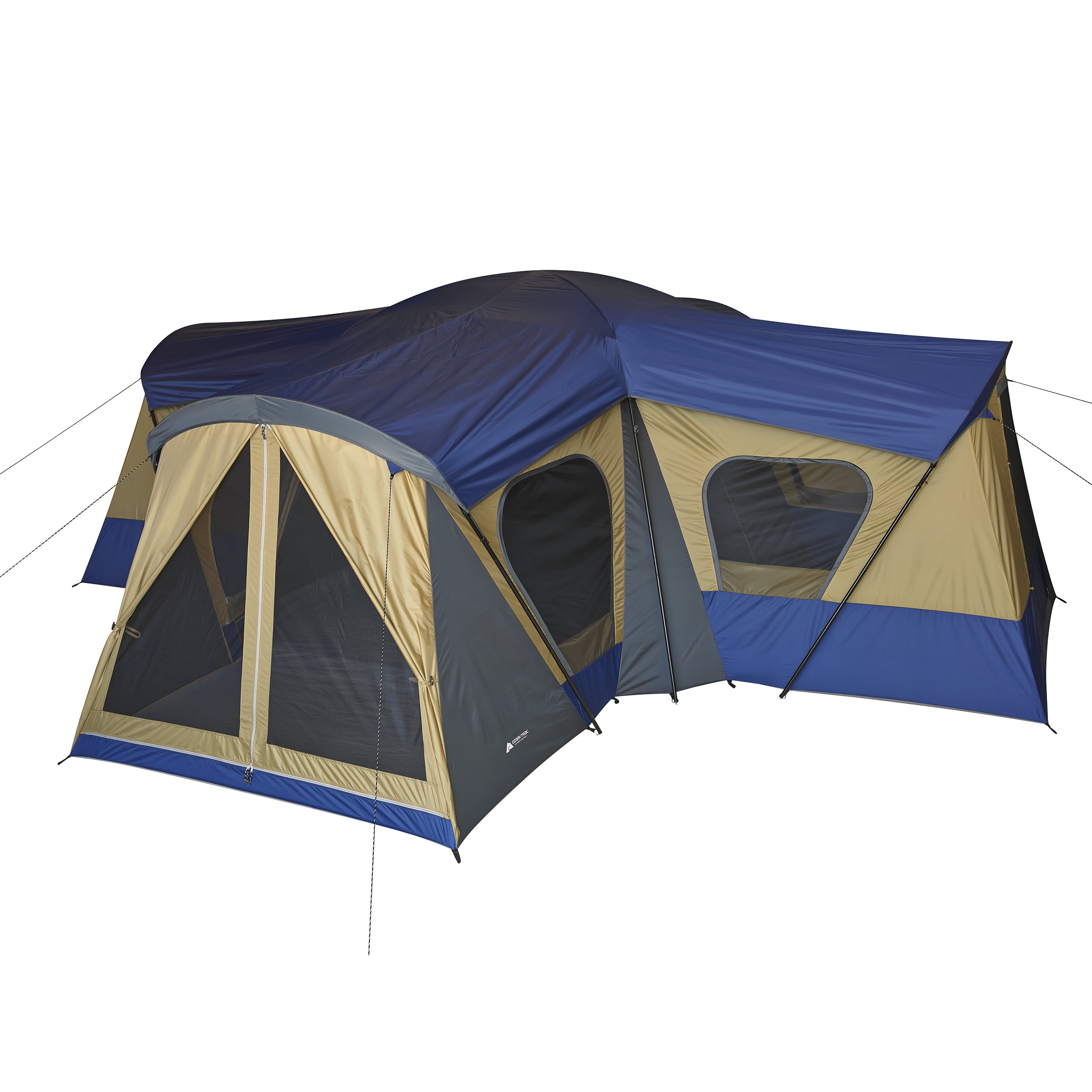 Wereldwijd vijver feit Ozark Trail 14-Person 4-Room Base Camp Tent, with 4 Separate Entrances -  Walmart.com