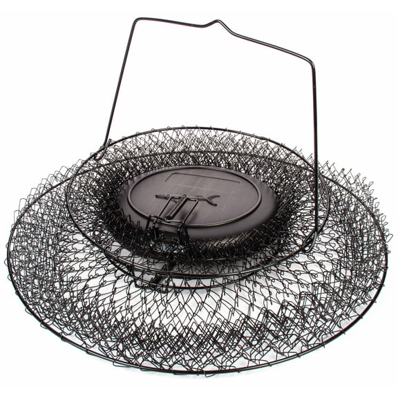 Ozark Trail 15 in x 21 in Collapsible Floating Wire Fishing Basket with Trap Doors and Handle