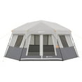 thumbnail image 1 of Ozark Trail 15' x 13' 8-Person Instant Hexagon Cabin Tent, 36.04 lbs, 1 of 16