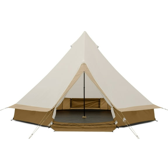 Ozark Trail 15' x 15' 8-Person Bell Tent with String Lights, 22.57 lbs