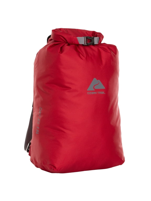 15L Waterproof Backpack, Red Mark, Unisex, Adult