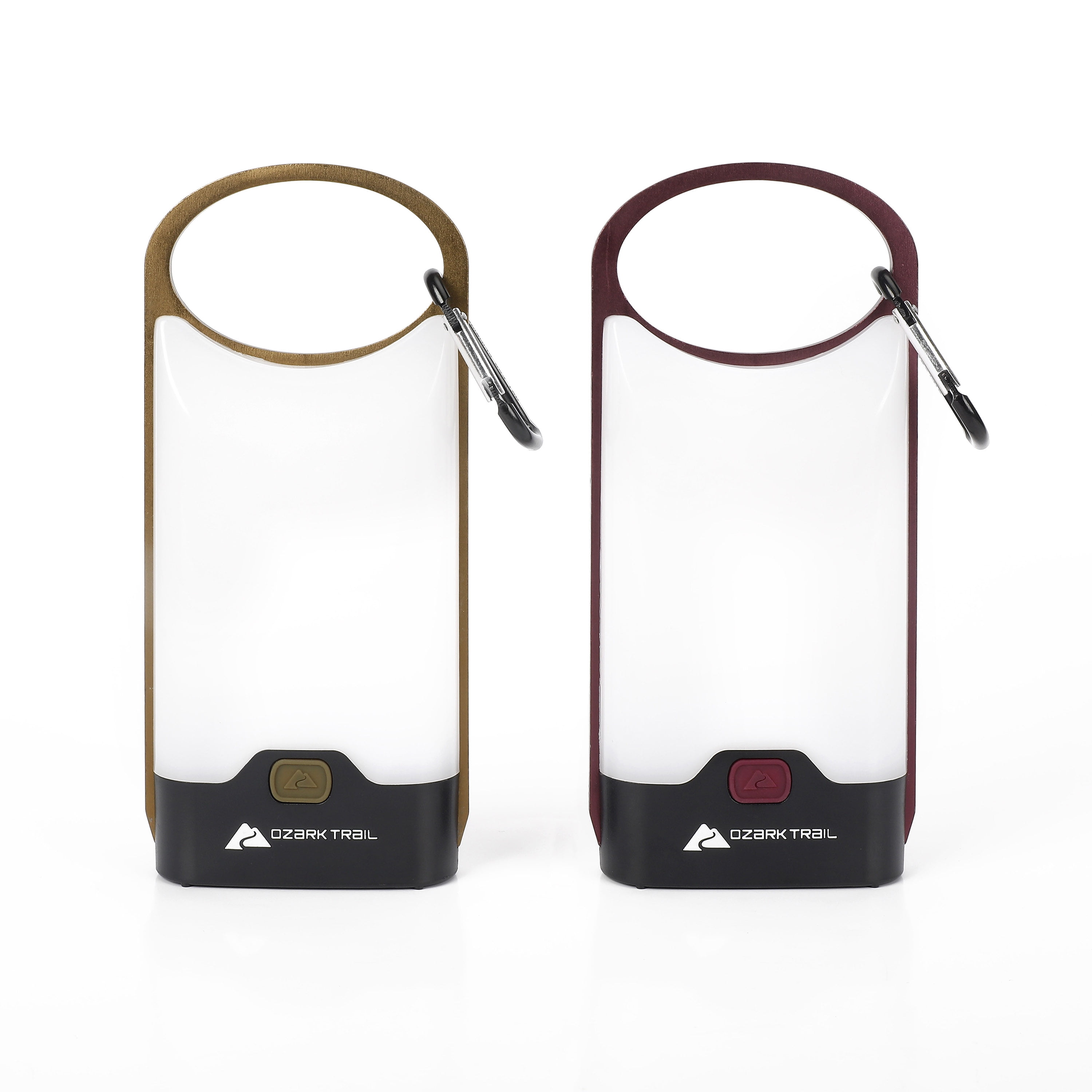 Ozark Trail Brandclub Ozark Trail 160 Lumens LED Aluminum Thin Frame Lanterns 2 Pack Green and Red