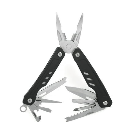 Ozark Trail 17-in-1 Multi tool, Stainless Steel, Black, Model 2119