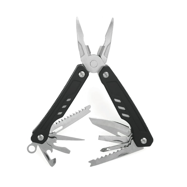 Ozark Trail Multi Tool 17-in-1 Stainless Steel Black with Pliers