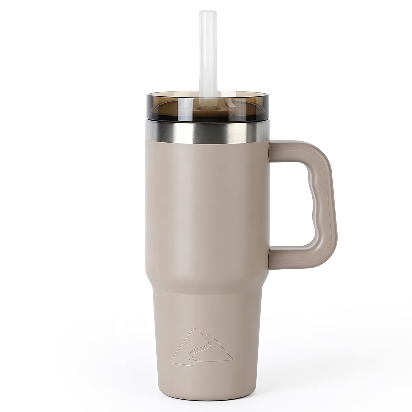 Ozark Trail 18 oz Stainless Steel Insulated Tumbler with Handle, Tan