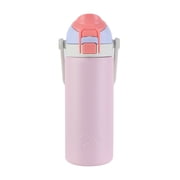 Ozark Trail 18oz Vacuum-Insulated Stainless Steel Dual Lid Insulated Water Bottle, Double Wall Vacuum Insulated Travel Bottle with Sip & Chug Lid, Mauve