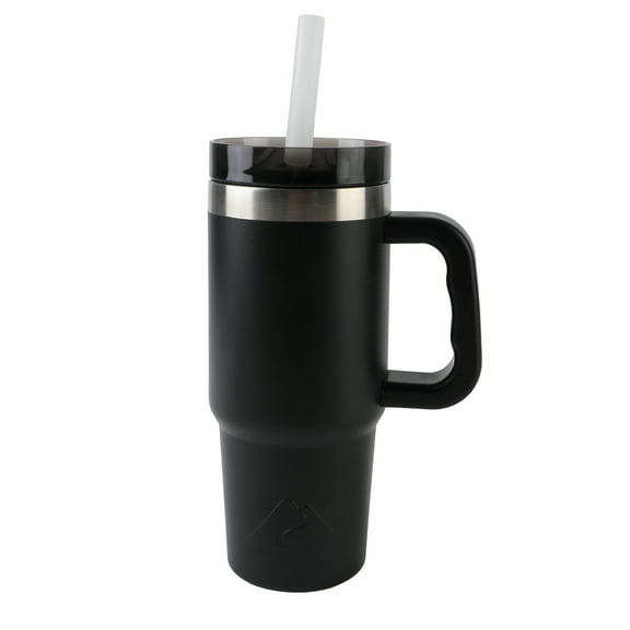 Ozark Trail 18oz Tumbler with handle- Rich Black