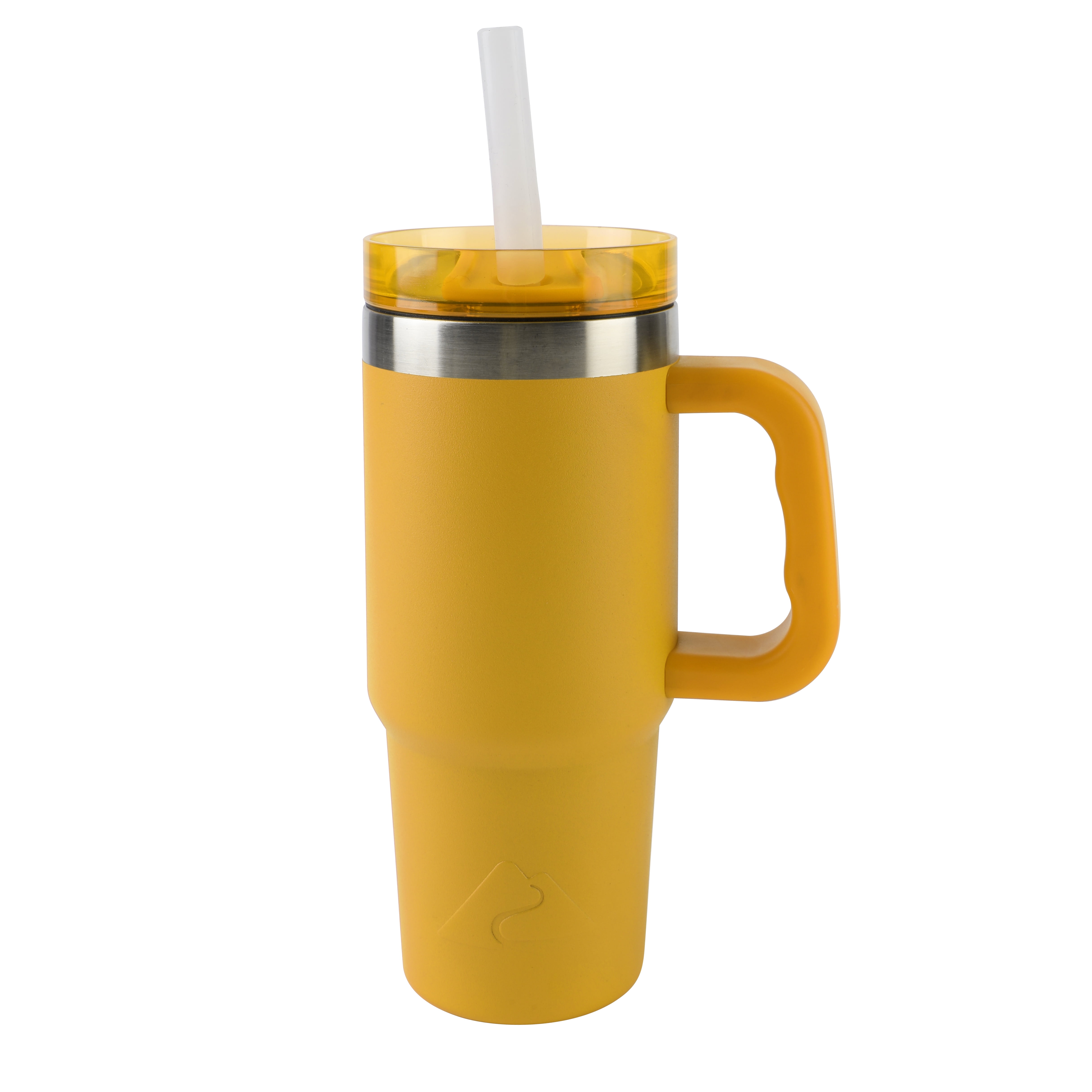 Ozark Trail 18 oz Stainless Steel Insulated Tumbler with Handle, Mustard Gold