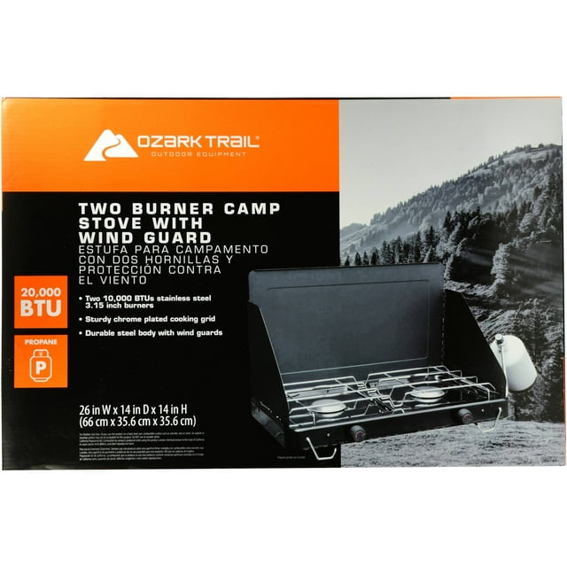 Ozark Trail 2 Burner 20K BTU Propane Camp Stove
